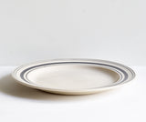 000 - Handmade Linen Stripe Serving Plates