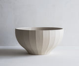 Handmade Fluted Stoneware Bowl