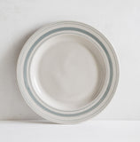 000 - Handmade Linen Stripe Serving Plates