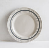 000 - Handmade Linen Stripe Serving Plates