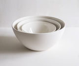 Handmade Porcelain Mixing Bowls